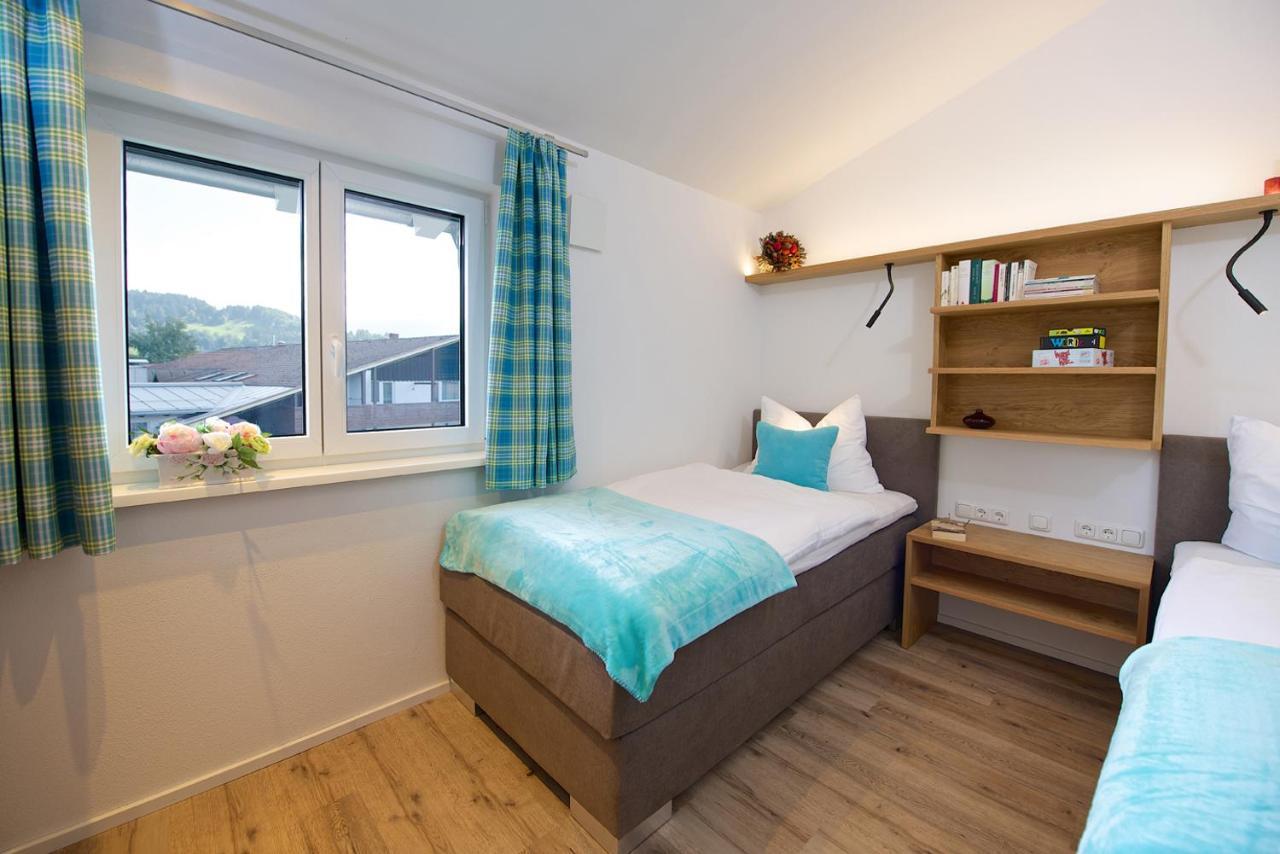 5 Sterne Ferienwohnung Hochgratblick Mit Schwimmbad Und Sauna Oberstaufen Eksteriør bilde